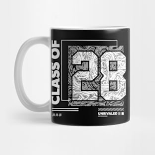 Class of 2028 Urban Streetwear // Graduation Class of '28 Gray Mug